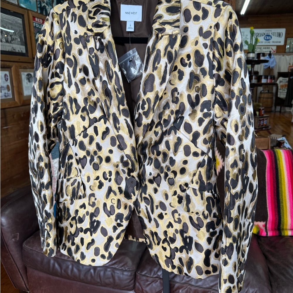Nine West Leopard Print‎ Women's Jacket